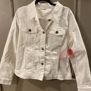 Wrangler White Denim Jacket L